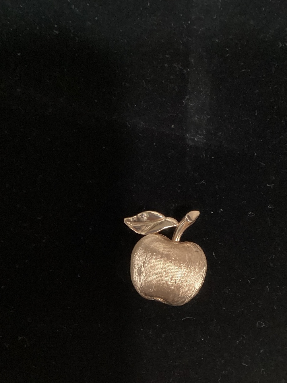 Trifari Gold-Tone Apple Pin Brooch